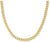 Collar de eslabones gruesos tipo barboquejo en color dorado