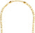 Collar Figaro de oro con cierre y eslabones con diseño de patrón Figaro