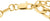 Pulsera Figaro en tono dorado: eslabones alargados y cierre desplegable, s.Oliver.