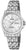 "Reloj de mujer con pulsera de acero inoxidable plateado y esfera blanca"