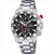 Festina Reloj Infantil con esfera negra, correa de acero inoxidable y visualización de cronógrafo