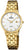 Festina Reloj de mujer con pulsera de acero inoxidable dorada y esfera blanca, manecillas de cuarzo