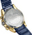 Festina reloj para hombre con caja plateada y correa azul en la parte posterior