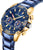 Reloj Festina para hombre con esfera azul, detalles dorados, cronógrafo y correa azul