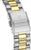 Cierre de pulsera de acero inoxidable de un reloj para hombre con grabado FESTINA y rayas doradas
