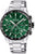 Reloj Festina Chronograph para hombre con esfera verde y correa de acero inoxidable