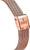Pulsera de reloj para mujer en oro rosa, milanesa, cierre lateral con logo Festina