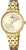 Reloj Festina para mujer con esfera dorada y brazalete de eslabones de acero inoxidable, analógico