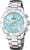 Reloj de mujer Festina con correa de acero inoxidable y esfera azul, cronógrafo