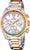 Reloj Festina para mujer con correa bicolor de acero inoxidable, bisel de circonita arcoíris y esfera