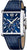 Reloj Festina para hombre con caja cuadrada de acero inoxidable, esfera azul y correa de piel