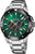 Festina Chrono Bike - Reloj para hombre con esfera verde, cronógrafo deportivo, pulsera de acero inoxidable.
