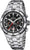 Festina Cronógrafo para hombre con pulsera de acero inoxidable, esfera redonda negra.
