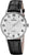 Reloj Festina para hombre con caja plateada, correa de cuero negra y esfera blanca