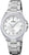 Reloj de mujer con pulsera de acero inoxidable plateado y esfera blanca