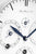 Esfera del reloj con manecilla de hora azul y pequeños números de visualización