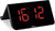Despertador digital de plástico con pantalla LED roja, marca Atlanta, inclinado