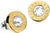Pendientes Tommy Hilfiger con aro redondo dorado y circonita clara