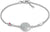 Pulsera de acero inoxidable con cadena de eslabones y colgante Tommy Hilfiger, con pequeño detalle de bandera