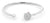 Pulsera de acero inoxidable con perla blanca redonda y colgante de círculo con piedras brillantes