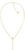 Collar dorado con colgante de corazón y largos colgantes de gota