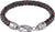 Pulsera de cuero de Tommy Hilfiger con banda trenzada y cierre plateado