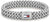 Pulsera de acero inoxidable con cadena de eslabones planos y colgante con bandera de Tommy Hilfiger en el cierre