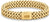 Pulsera de acero inoxidable de Tommy Hilfiger, pulsera de eslabones dorada con placa de cierre