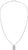 Collar de cadena veneciana con colgante: cadena de eslabones plateados y placa rectangular