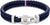 Pulsera de cuero trenzado de Tommy Hilfiger con diseño trenzado azul oscuro y cierre plateado