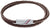 Pulsera de cuero trenzado Tommy Hilfiger en marrón oscuro con placa plateada