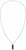 Collar de cadena veneciana con colgante rectangular plateado de Tommy Hilfiger