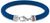 Pulsera de silicona trenzada, trenzado azul, cierre de clip plateado con Tommy Hilfiger