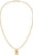 Cadena veneciana con colgante Dog Tag, colgante dorado, Tommy Hilfiger