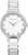 Reloj Bering para mujer: esfera blanca, índices de circonita, correa de cerámica, cristal de zafiro