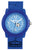 Reloj azul para niño con esfera de fútbol, números redondos de hora y correa de plástico resistente