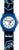 Reloj infantil con correa azul y esfera redonda, números grandes, esfera de aprendizaje