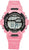Reloj digital Scout para niña con correa rosa, pantalla redonda y fecha