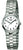 Reloj de mujer con pulsera de titanio puro, esfera redonda blanca y manecillas de Boccia