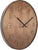 Reloj de pared de madera con números de madera, manecillas negras y logotipo NEXTIME incrustado
