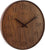 Reloj de pared redondo de madera con números romanos de madera, manecillas negras y logo NEXTIME