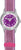 Reloj Scout para niña con correa textil morada y esfera redonda, caja plateada