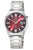 Master Time Super Power MTGA-10945-81M Herrenuhr Rot • Funkuhr • Mineralglas