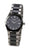 Reloj Boccia con pulsera de titanio puro y esfera oscura, pantalla redonda con índices