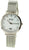 Boccia - Reloj de mujer con correa de malla de titanio y esfera redonda blanca con manecillas