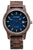 Holzkern Nightbird Herrenuhr Walnuss/Blau • Automatikwerk • Saphirglas