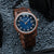 Holzkern Nightbird Herrenuhr Walnuss/Blau • Automatikwerk • Saphirglas, Bild 4