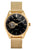 Holzkern Inverno Unisex-Armbanduhr Marmor/Goldfarben • Automatikwerk • Schwarzer Marmor