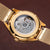 Holzkern Inverno Unisex-Armbanduhr Marmor/Goldfarben • Automatikwerk • Schwarzer Marmor, Bild 3