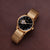 Holzkern Inverno Unisex-Armbanduhr Marmor/Goldfarben • Automatikwerk • Schwarzer Marmor, Bild 5